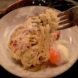 Pasta carbonara truffles