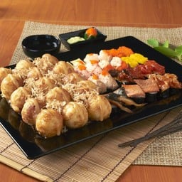 ทาโกยากิ 15 ลูก+ซูชิ 24 ชิ้น