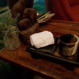 หลังนวดมีน้ำมะตูม กับน้ำขิงให้เลือกค่ะ