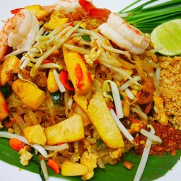 ผัดไทยกุ้งสด