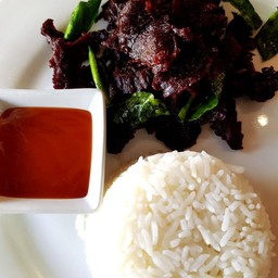 ข้าวหน้าเนื้อทอด