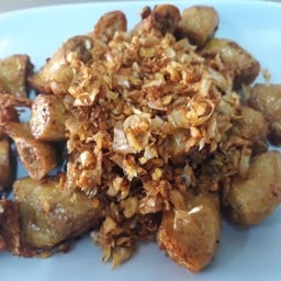 ไส้ตันทอดกระเทียม