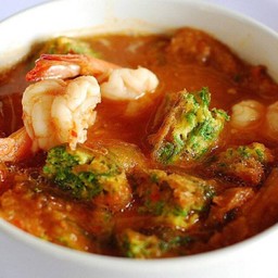 แกงส้มไข่ชะอม กุ้ง