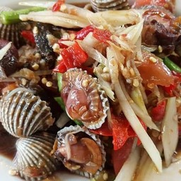 ตำหอยแครง