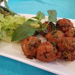 ลาบเห็ดทอด