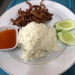 ข้าวหมูทอดแดดเดียว