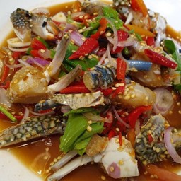 ยำปลาร้าปูม้า2ตัว