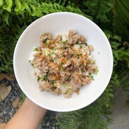 ข้าวต้มแห้งหมูบะช่อทรงเครื่อง