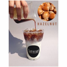 Hazelnut cafe latte - เย็น