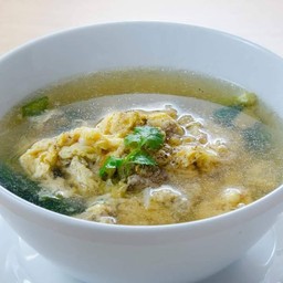 แกงจืดไข่น้ำผักคอส