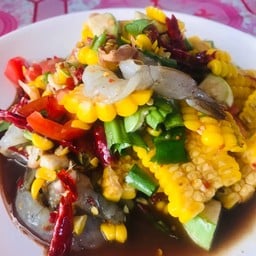 ตำข้าวโพดกุ้งสด (ร้า)