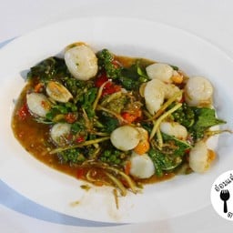 หอยเชลล์ผัดฉ่า