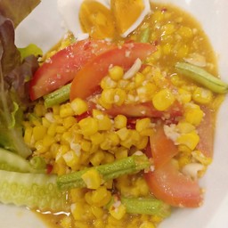 ตำข้าวโพดไข่เค็ม