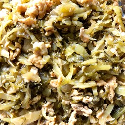 ผักกาดดองผัดไข่