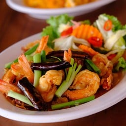 กุ้งทอดซอสมะขาม