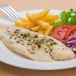 สเต็กปลาดอรี่พริกไทยดำ