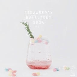 Strawberry BubbleGum Soda