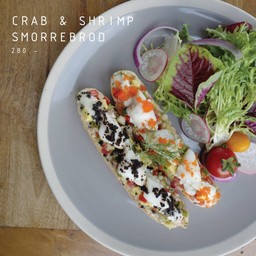 Crab and Shrimp Smorrebord