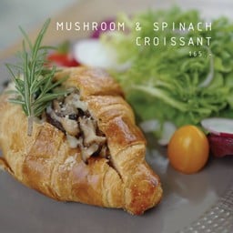 Mushroom and Spinach Croissant