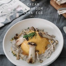 Cream Mushroom Lava Egg