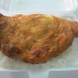 ข้าวไข่เจียว rice+ omelette