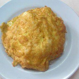ข้าวไข่เจียวกุ้งสับ Rice + minced shrimp omelette