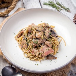 Spaghetti Truffle Alfredo