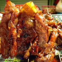 เซ็ตหมู หมู 10ไม้ ผักสด น้ำจิ้มปลาร้า น้ำจิ้มแจ่วฟรี