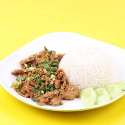 หมูหมัก กระเทียม.