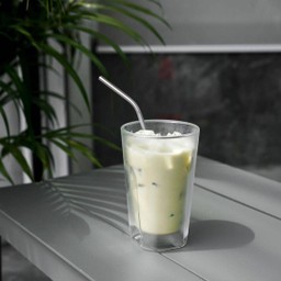 Iced Genmaicha Latte