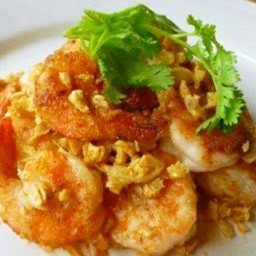 กุ้งทอดกระเทียมพริกไทย