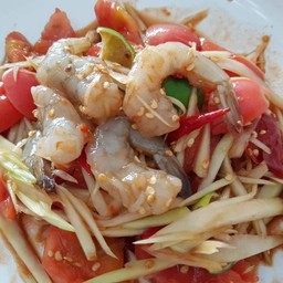 ตำกุ้งสด