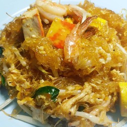 ผัดไทวุ้นเส้นกุ้ง Glass noodles padthai with shrimp