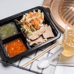 หมูกระทะปรุงสุก