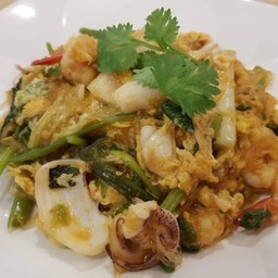 สุกี้แห้ง ทะเล