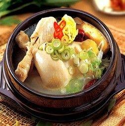 55. Chicken soup with korean ginseng