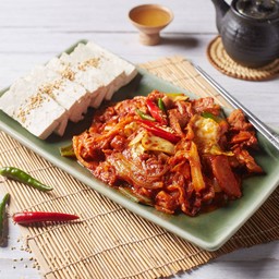 24. Fried kimchi with tofu