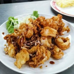 หมึกไข่ทอดกระเทียม