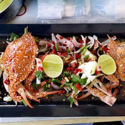 ยำปูม้าสุก