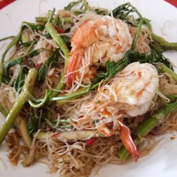 หมี่กระเฉดกุ้ง