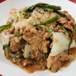 สุกี้แห้งหมู