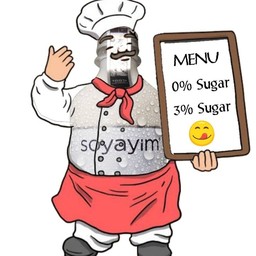 มี 2 สูตรให้เลือก น้ำตาล 0% และ น้ำตาล 3%