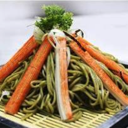 หมี่เย็นเส้นชาเขียว(มีปูอัดนะคะ)