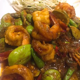 สะตอผัดกุ้ง (กับข้าว)