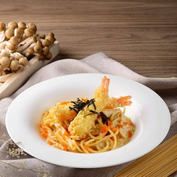Cream of ebiko pasta