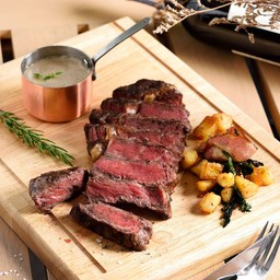NZ Rib Eye (300g)  with Chunky Potato And Spinach