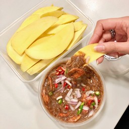 กะปิหวานทรงเครื่อง (ไม่รวมมะม่วง)