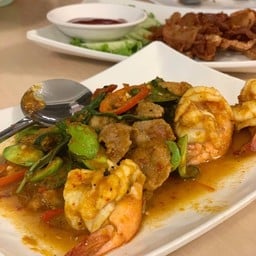กุ้งผัดสะตอ