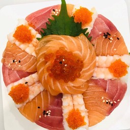 เค้กแซลมอนสลับกุ้งทูน่า 1 lb