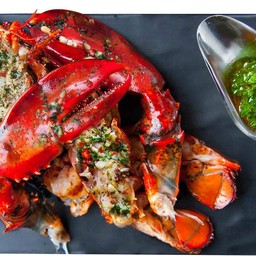 Grilled Lobster Garlic Herbs Butter